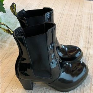 Dr. Martens Patent Darla leather boots